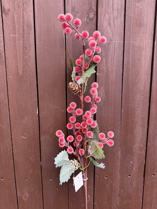 78cm FROSTED BERRY BRANCH