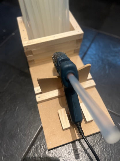 GLUE GUN / GLUE STICKS WOODEN HOLDER