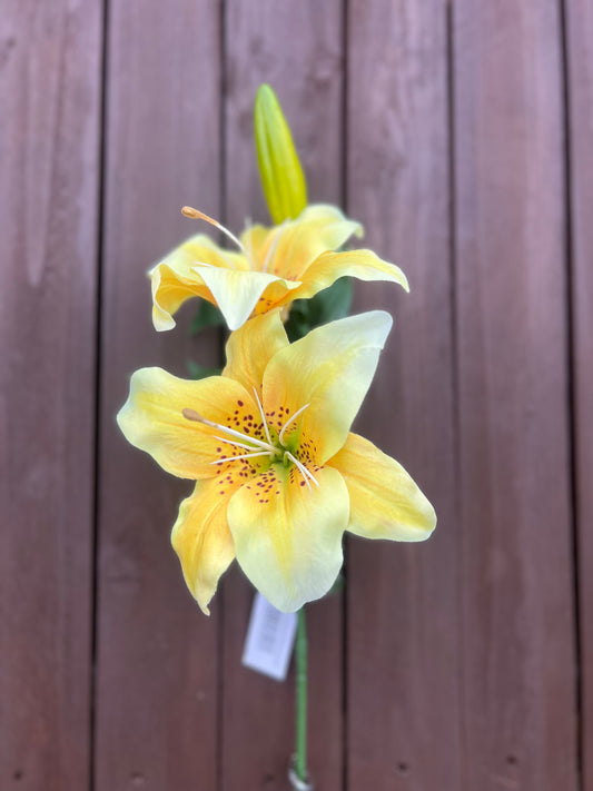 66cm CHLOE LILY SPRAY LEMON