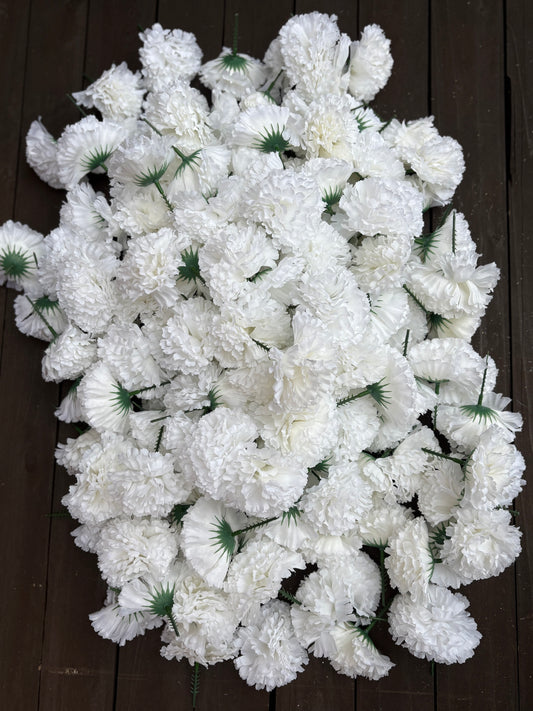 BAG CARNATION PICK WHITE x 144pcs