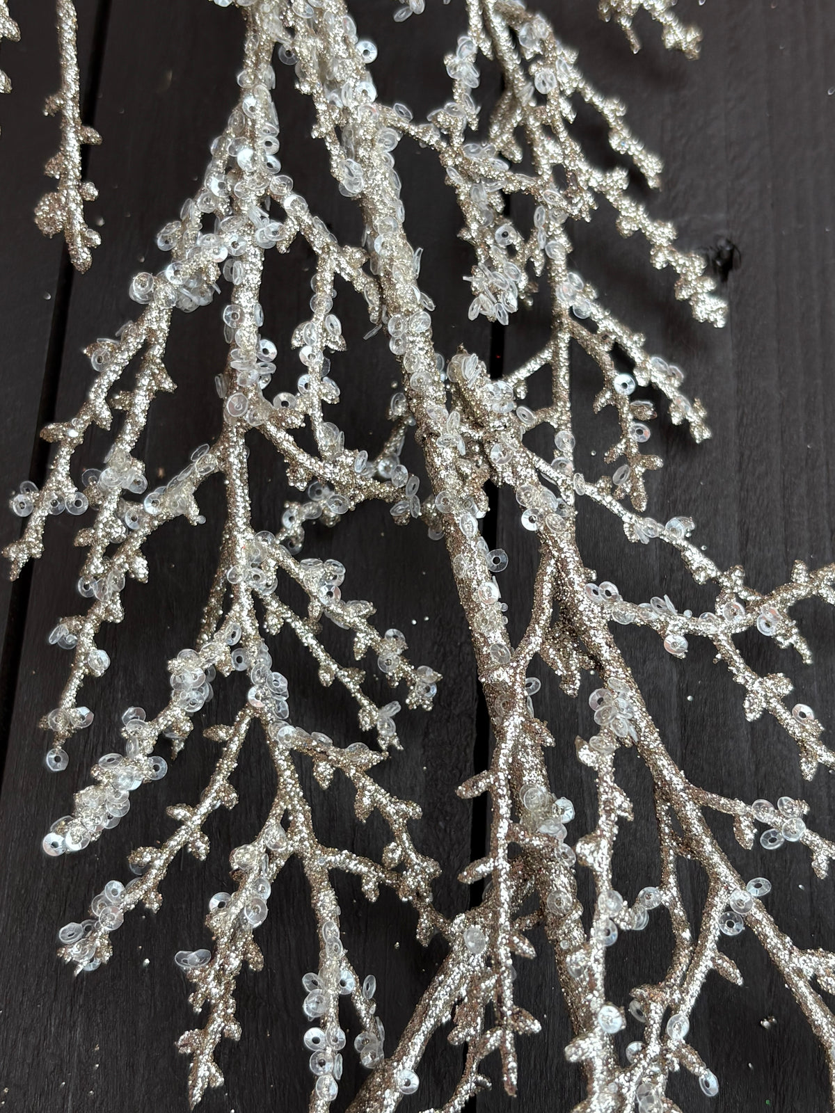 140cm SUPER FROST GARLAND CHAMPAGNE