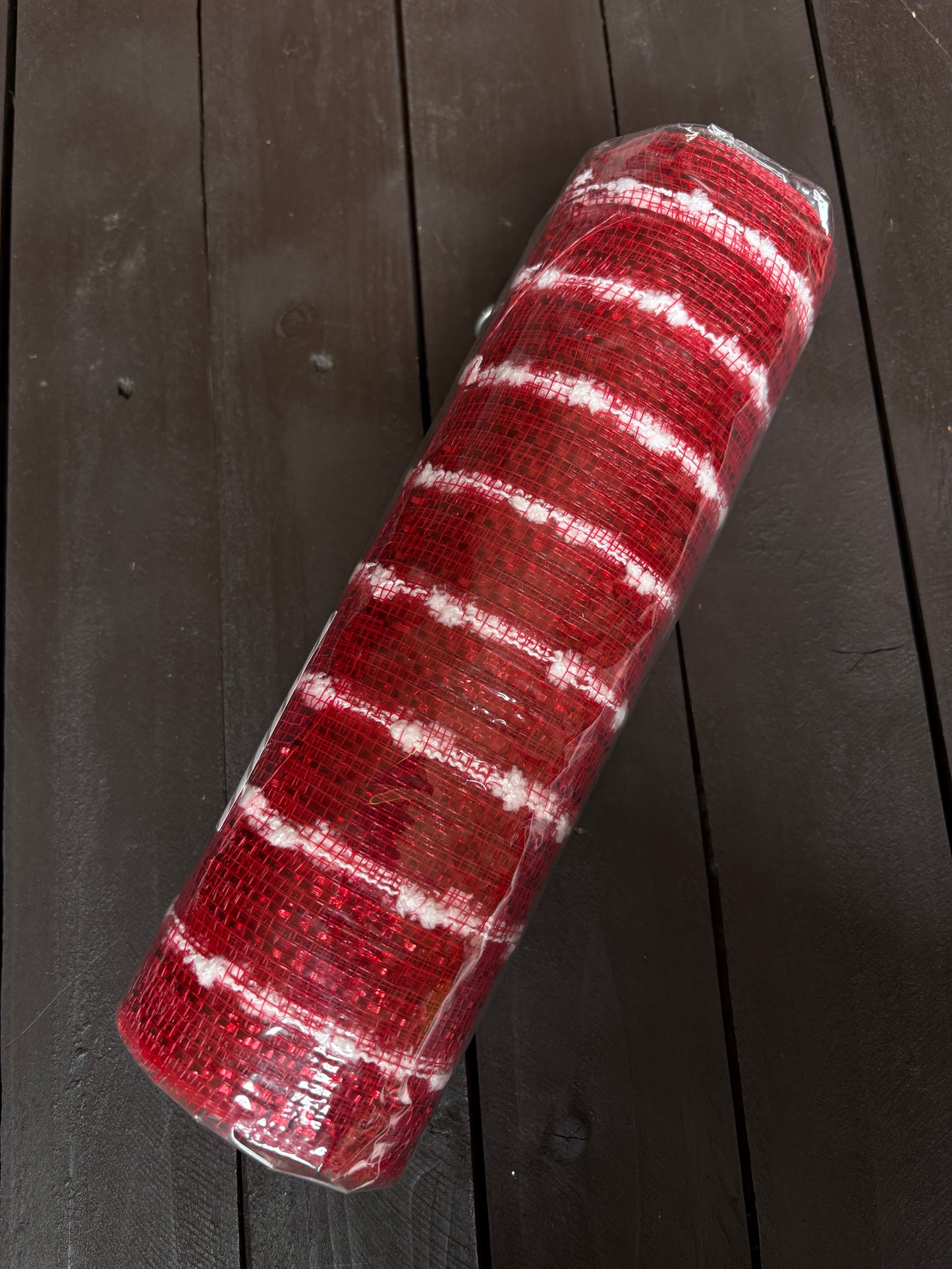 BOBBLE MESH RED 25cm x 9.1m
