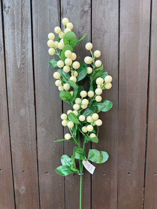 70cm BERRY SPRAY IVORY