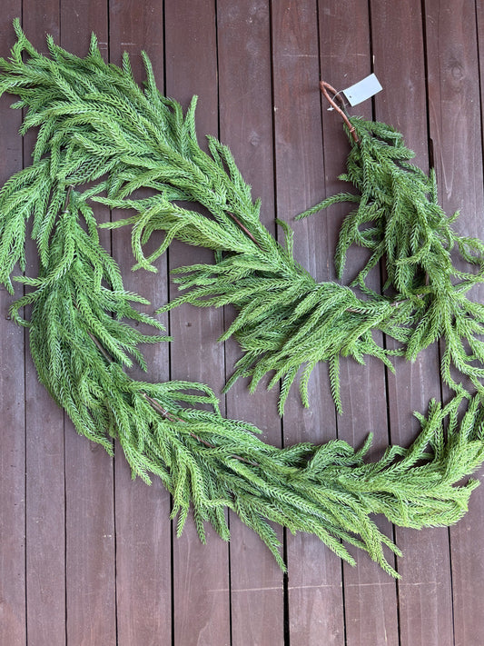 175cm DELUXE REAL TOUCH WEEPING NORFOLK PINE GARLAND