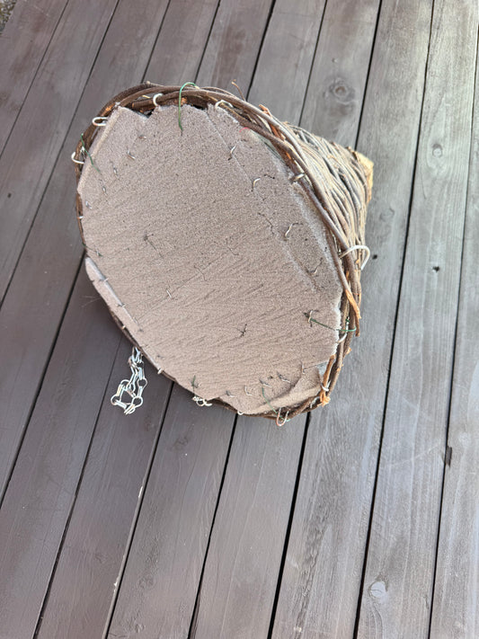 SINGLE READY PREPPED 12" CONE HANGING BASKET