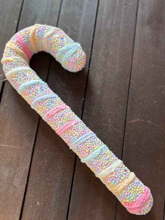 33cm LARGE CANDY CANE BOBBLE PASTEL