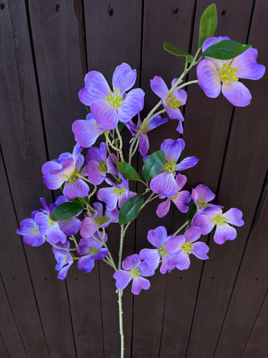 105cm LARGE DOGWOOD SPRAY PURPLE
