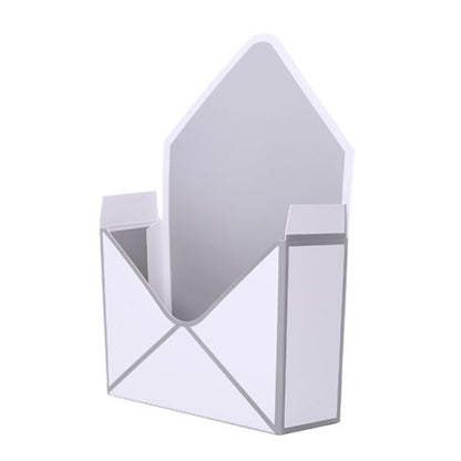 PK10 23cm CARDBOARD ENVELOPE - WHITE/SILVER