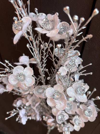 62cm SPARKLE SHIMMER STEM SILVER
