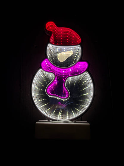 26cm LED INFINITY SNOWMAN
