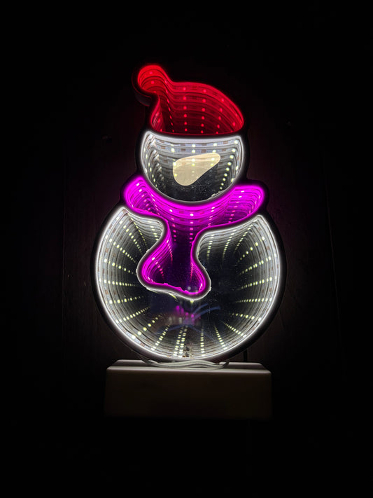 26cm LED INFINITY SNOWMAN