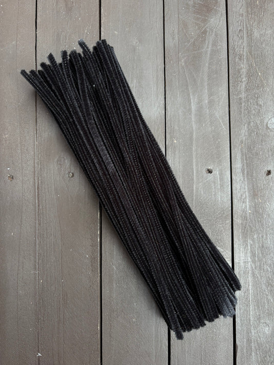 CHENILLE PIPE CLEANERS BLACK