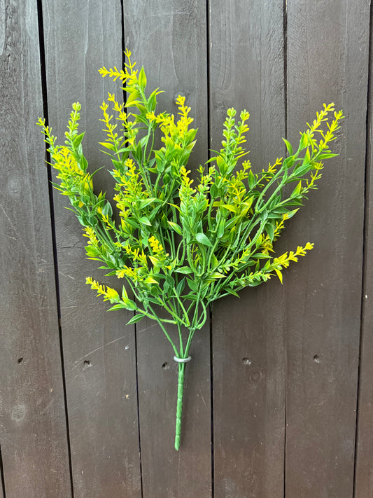 32cm PLASTIC ASTILBE BUSH YELLOW
