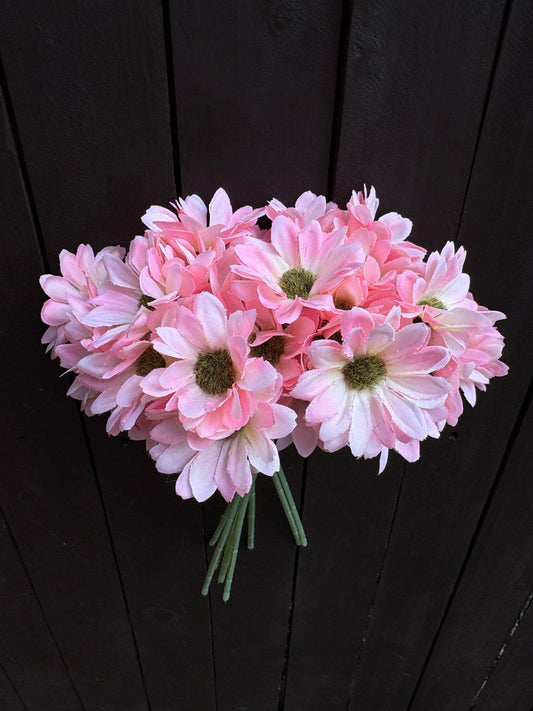 30cm MINI GERBERA BUNDLE BABY PINK