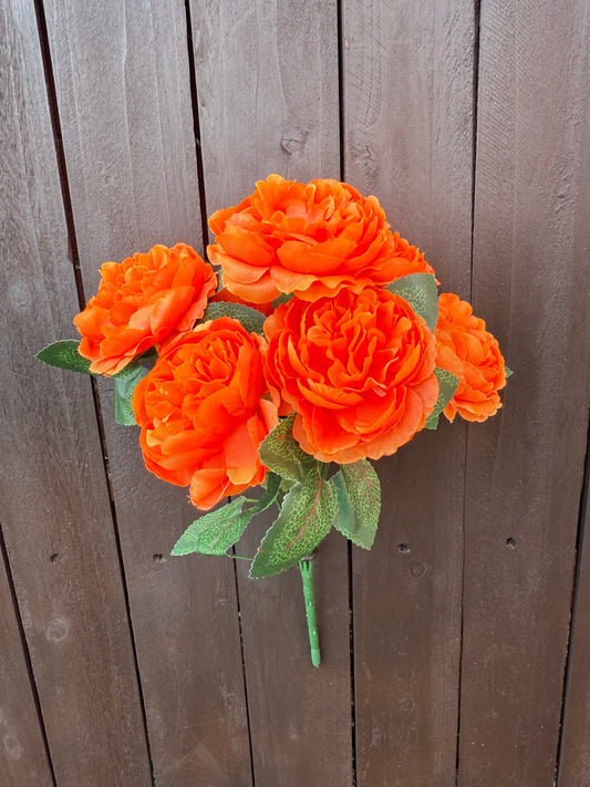 MINI ENGLISH ROSE BUNCH ORANGE