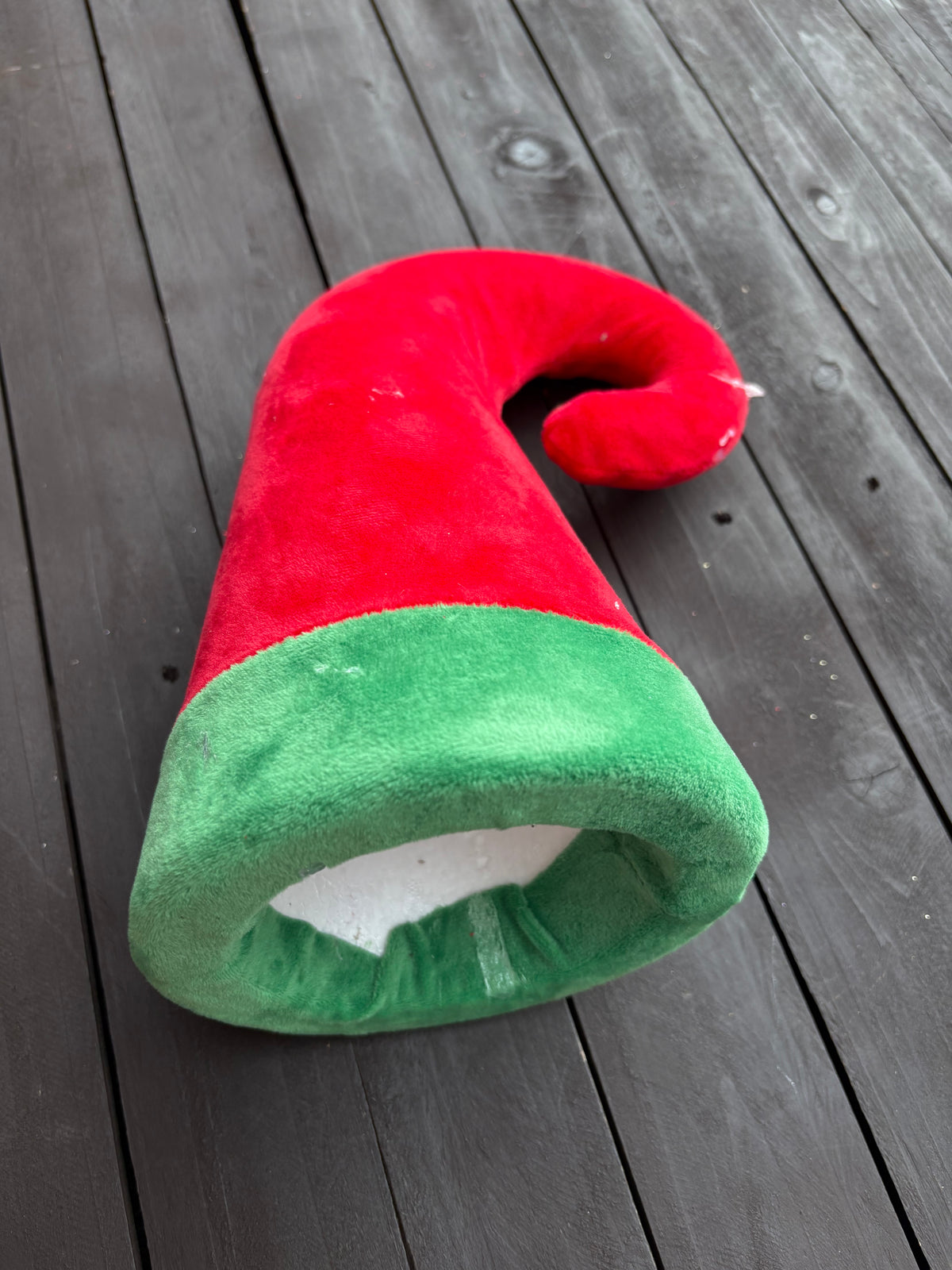 ELF HAT TREE TOPPER RED/GREEN