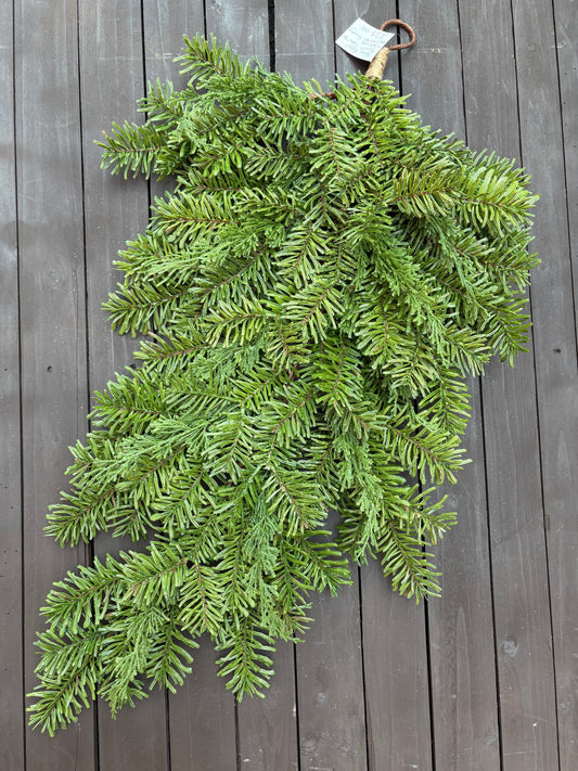 86cm REAL TOUCH COARSE SPRUCE TEARDROP SWAG