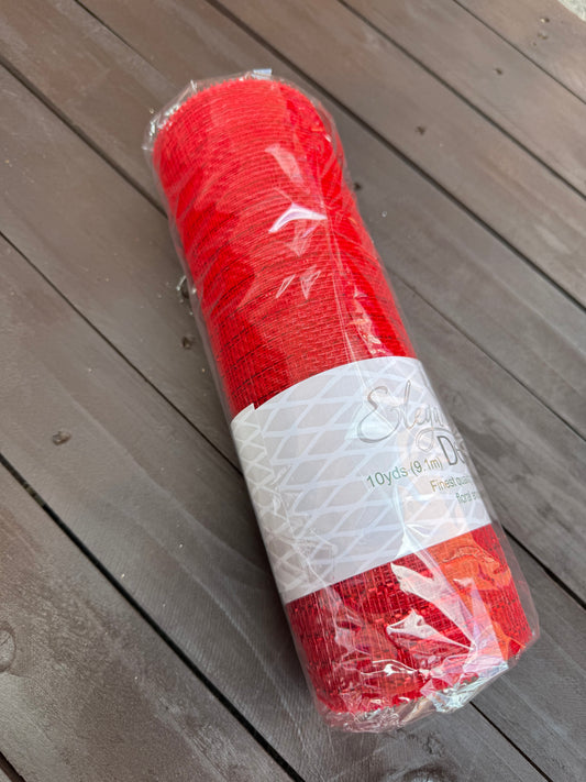 METALLIC RED DECOMESH