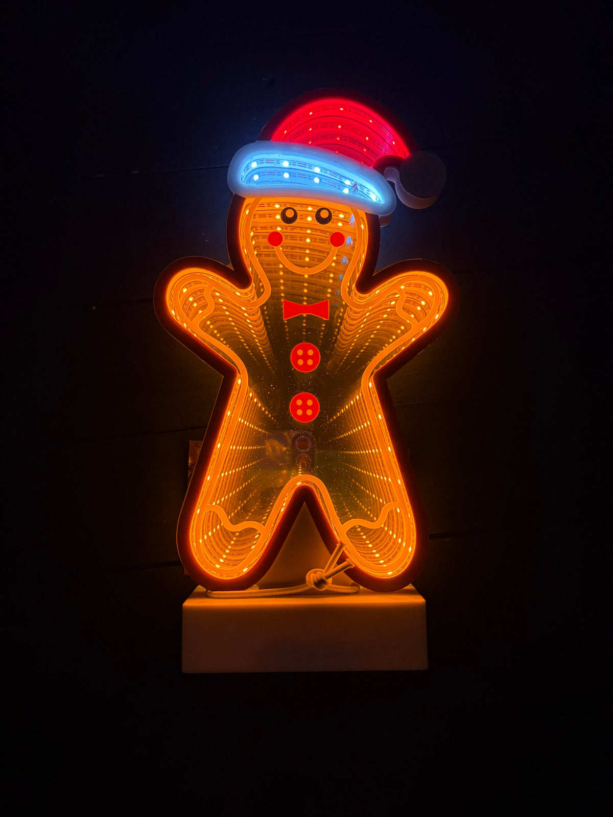 28cm LED INFINITY GINGERBREAD MAN