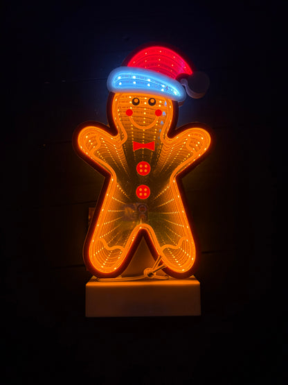28cm LED INFINITY GINGERBREAD MAN