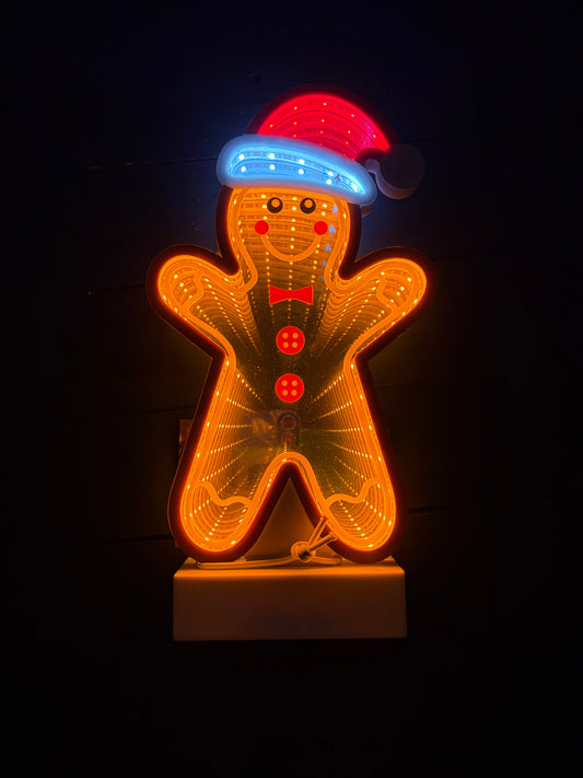 28cm LED INFINITY GINGERBREAD MAN