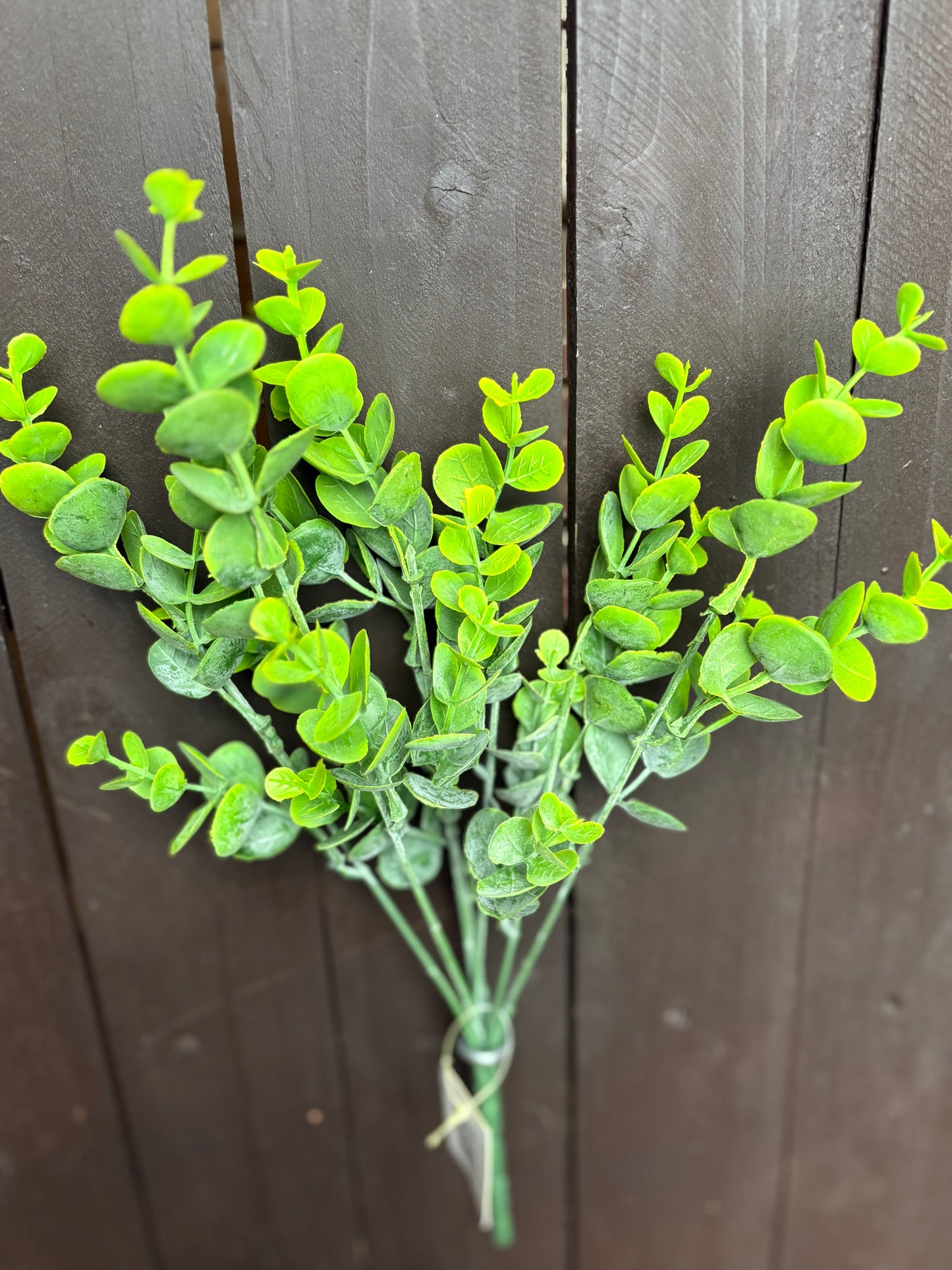 34cm EUCALYPTUS BUSH LIGHT GREEN