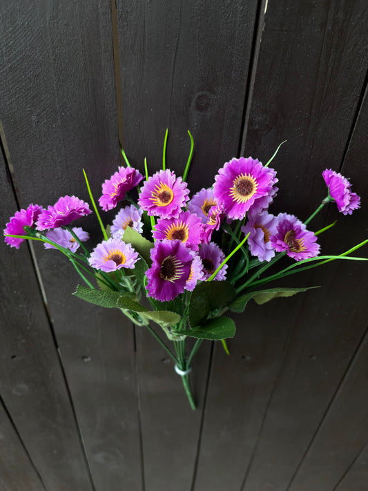 SINGLE BABY GERBERA BUNCH PURPLE