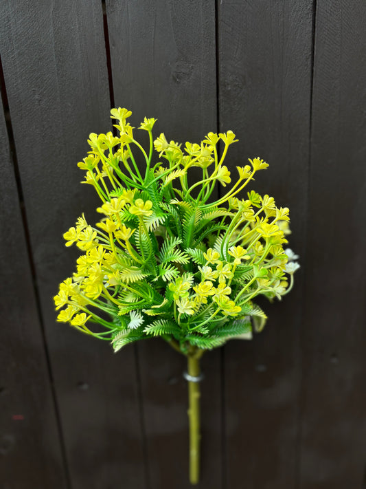PLASTIC AZALEA FOLIAGE YELLOW