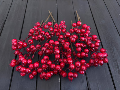 PACK 12 20cm GLOSSY ROSEHIP RED
