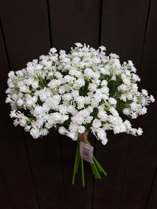 31cm GYP BUNDLE (11 STEMS) WHITE