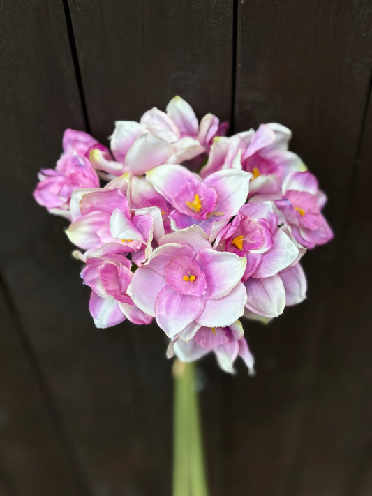 SILK NARCISSUS STEMS LILAC