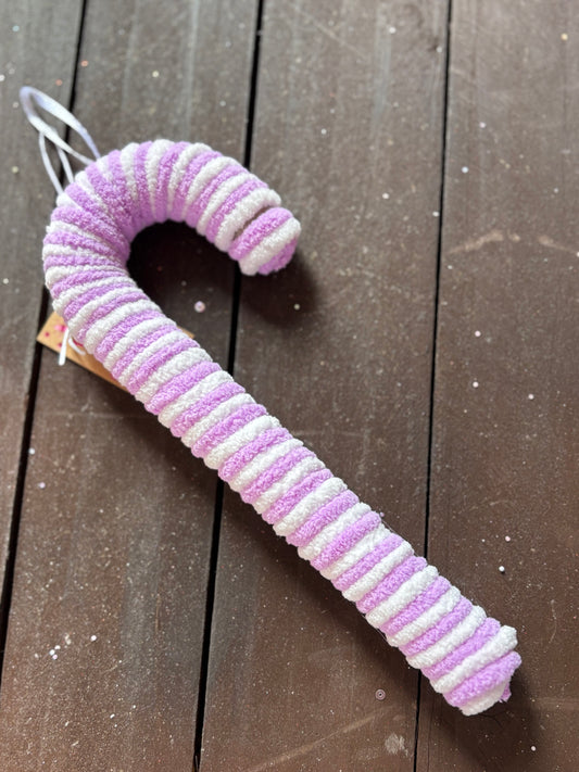22cm CHRISTMAS PLUSH CANDY CANE LILAC