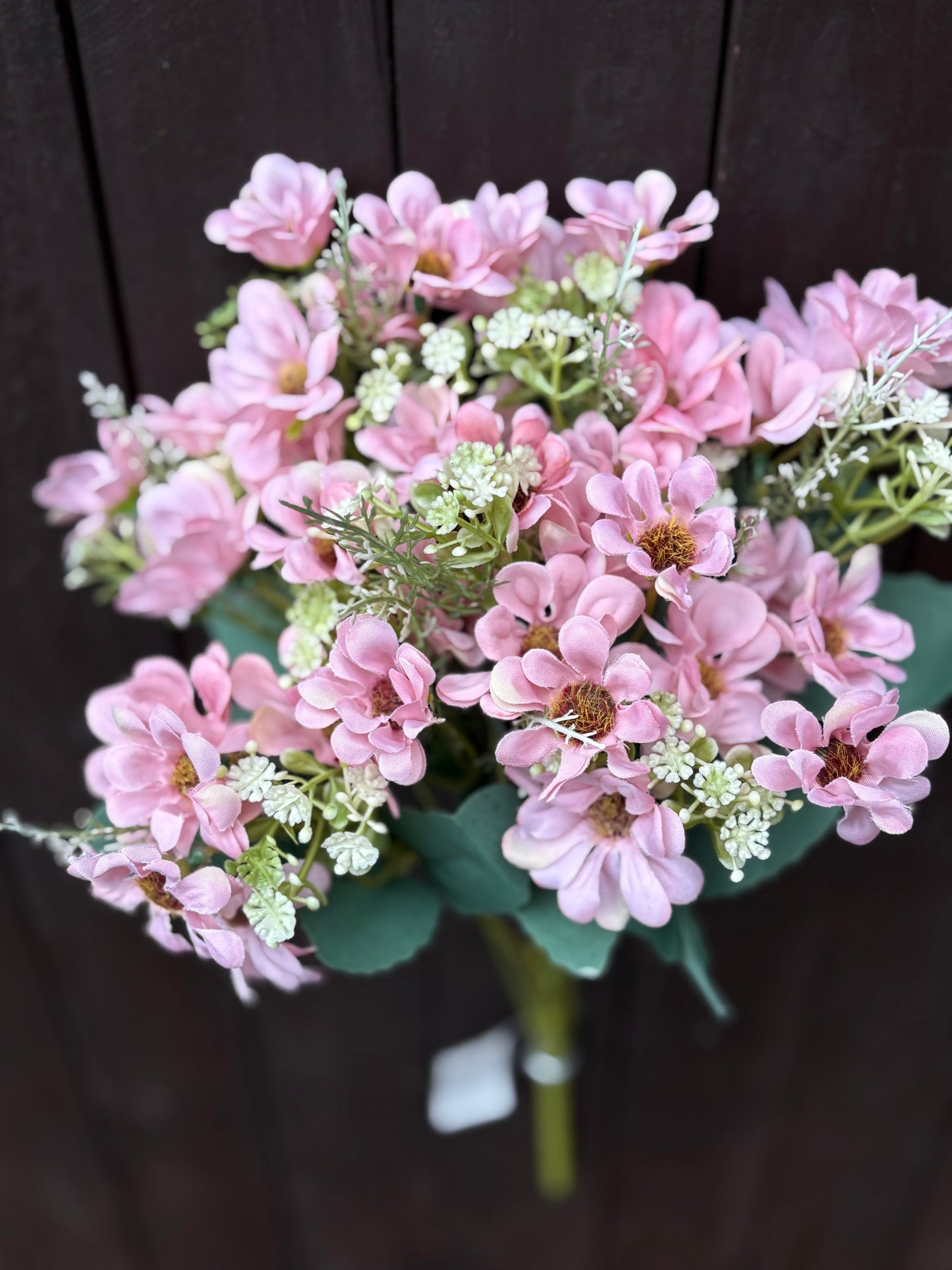 SILK WILD DAISY BUNCH DUSTY PINK