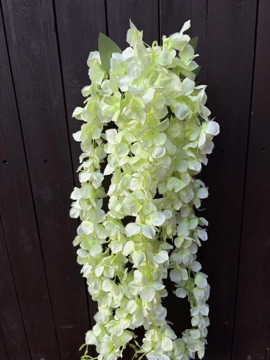 5 STEM TRAILING HYDRANGEA LIME GREEN