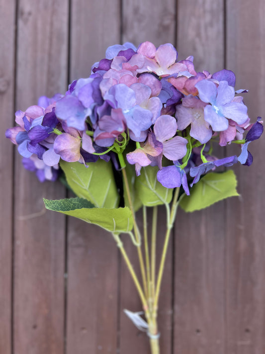 45CM HYDRANGEA BUSH VIOLET