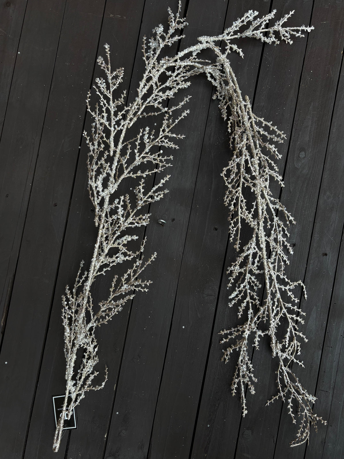 140cm SUPER FROST GARLAND CHAMPAGNE