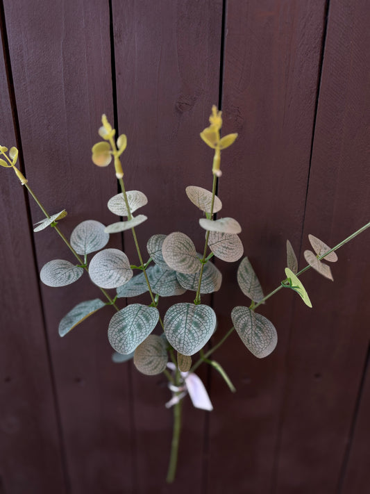 41cm 4 BRANCH EUCALYPTUS SPRAY GREY/GREEN