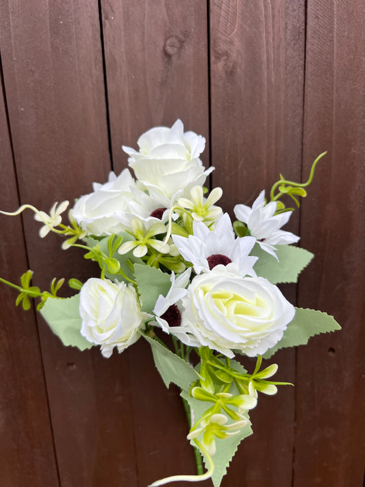 ROSE & DAISY BUNCH IVORY