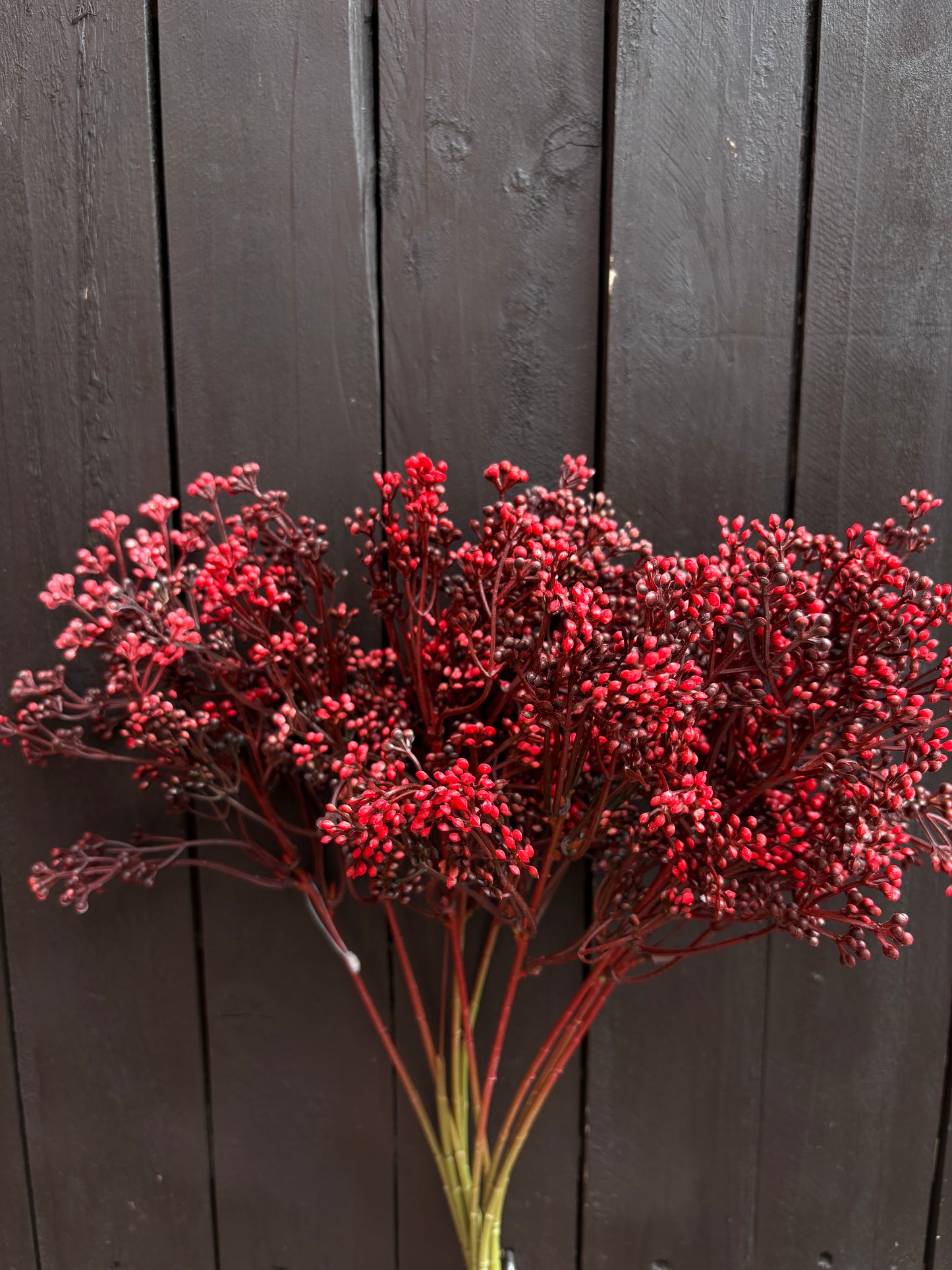 36cm FELICITY BUD SPRIG BUNDLE RED x 10pcs