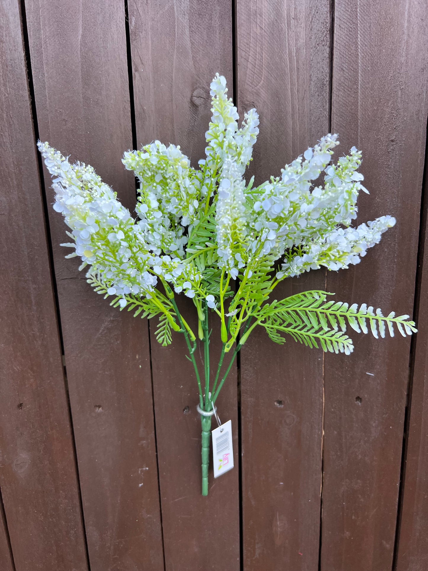 34cm FLOWERED ASTILBE BUSH IVORY
