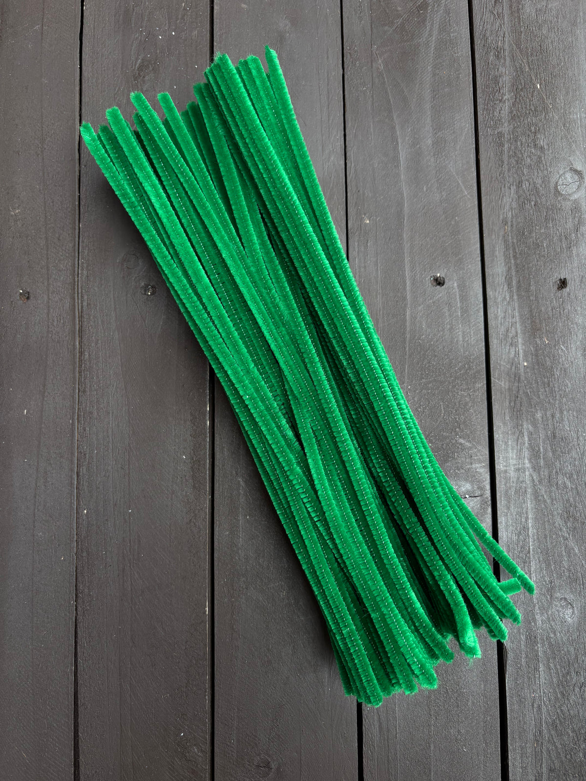 CHENILLE PIPE CLEANERS EMERALD GREEN