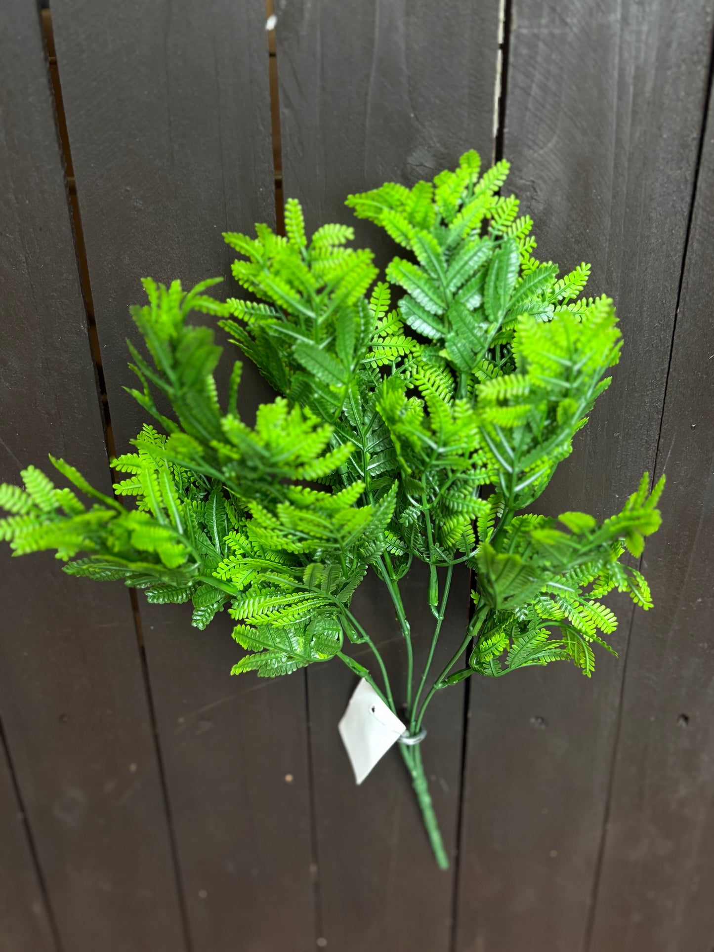 35cm MINI FERN LEAF BUSH TWO TONE GREEN