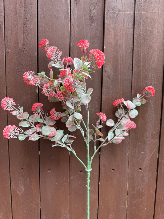 LONG STEM MINI GLOBE RED