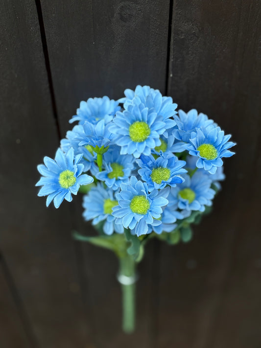 SILK MIA DAISY BUNCH BLUE