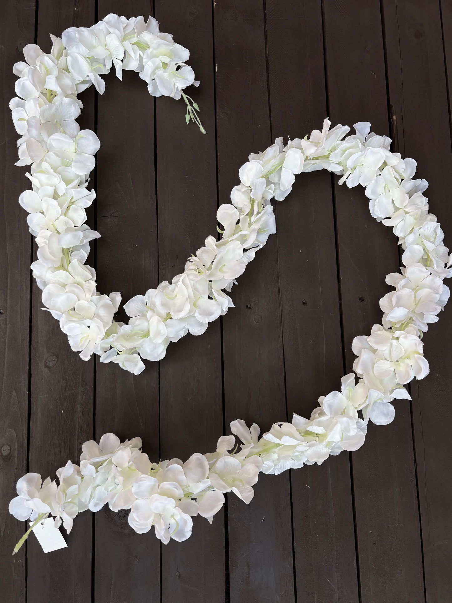 170cm HYDRANGEA GARLAND IVORY