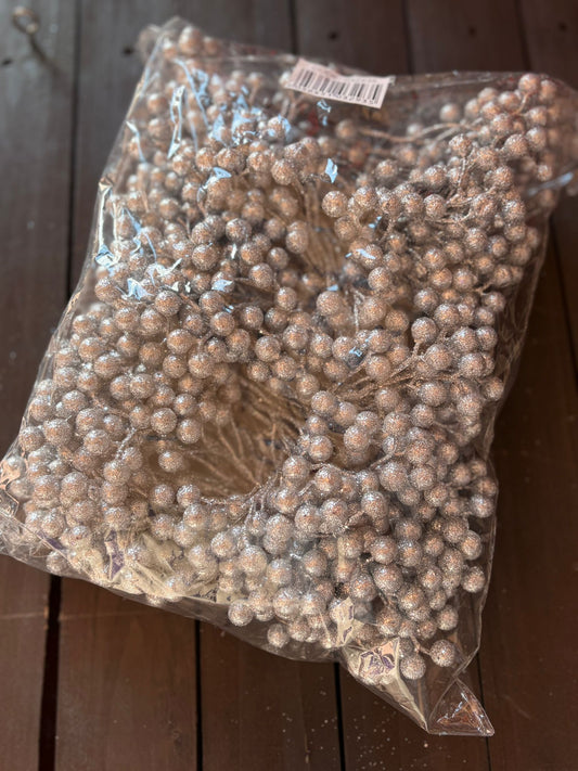 BAG OF BERRY PICKS (100pcs) SILVER