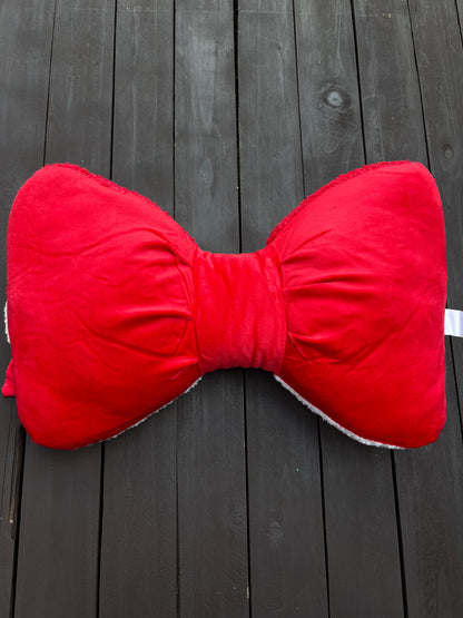 CANDY CANE CUSHION BOW