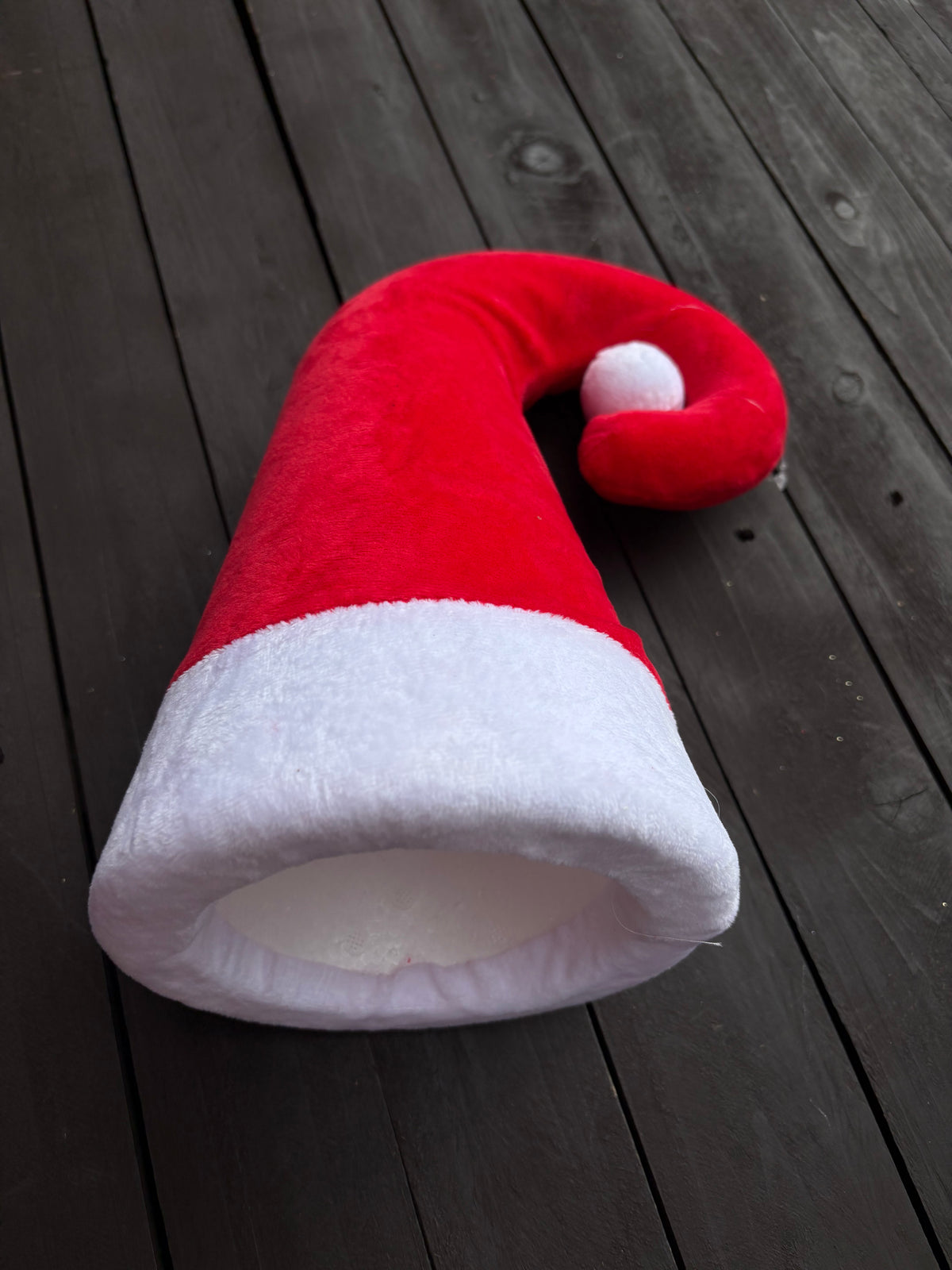 ELF HAT TREE TOPPER RED/WHITE