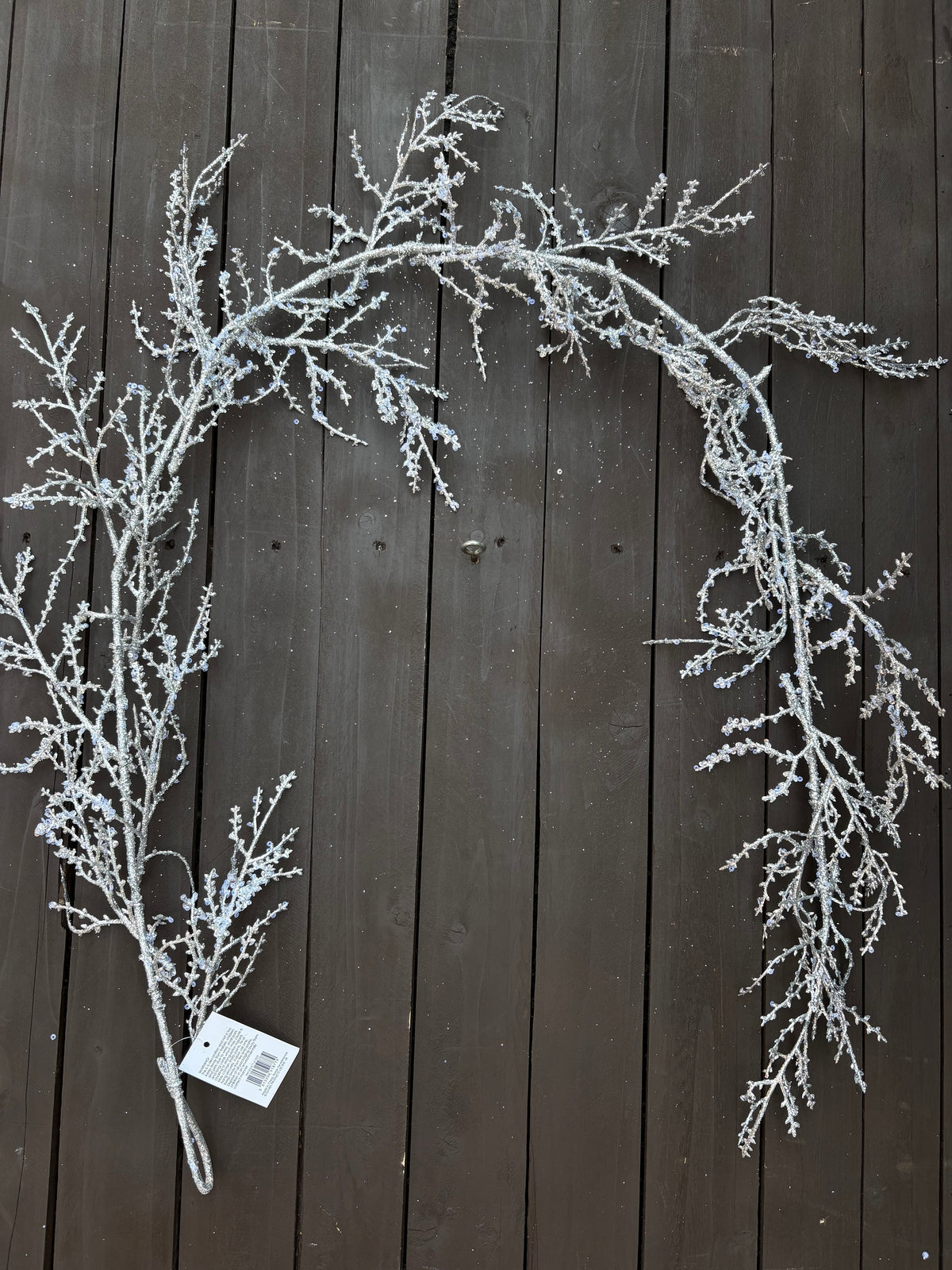 140cm SUPER FROST GARLAND SILVER