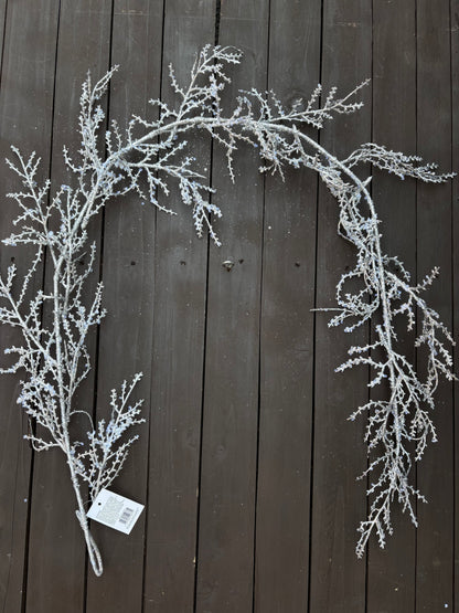 140cm SUPER FROST GARLAND SILVER